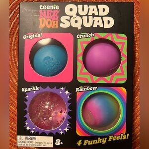 NeeDoh Teenie Quad Squad Squishy Set- Viral TikTok Fidget Toy